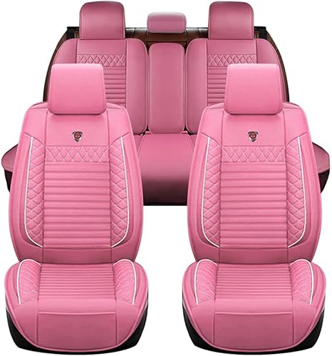 Juego completo de fundas de asiento de automóvil compatibles con Suzuki Grand Vitara 2000-2013, piel sintética, respaldo alto, delantero y trasero,