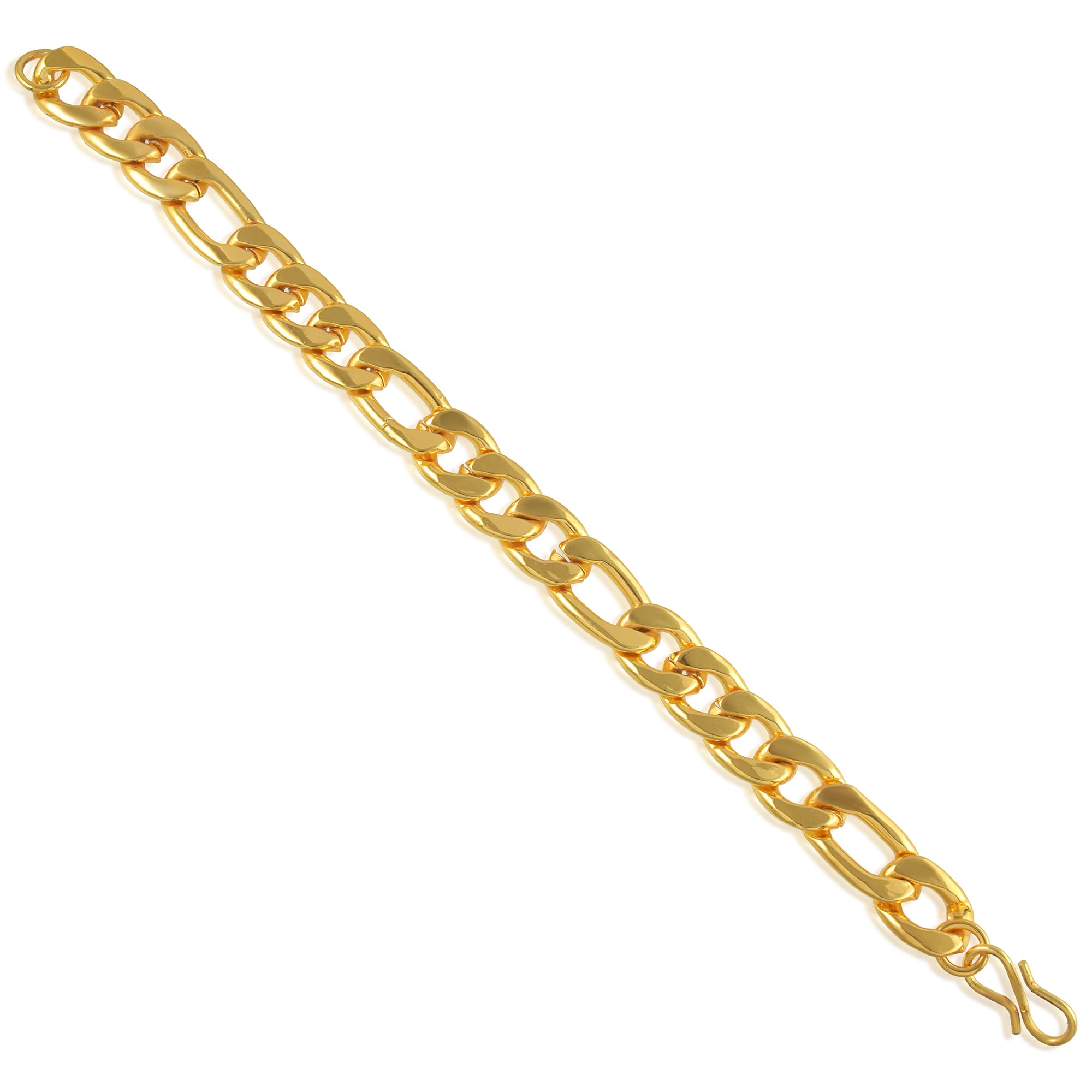 Superstore18 Pure Brass Micron 1 Gram Gold 24KT gold look Bracelet for Men Women Fashion jewellery (SST7578BLKL) (B0D9JD21KP) Amazon Price History, Amazon Price Tracker