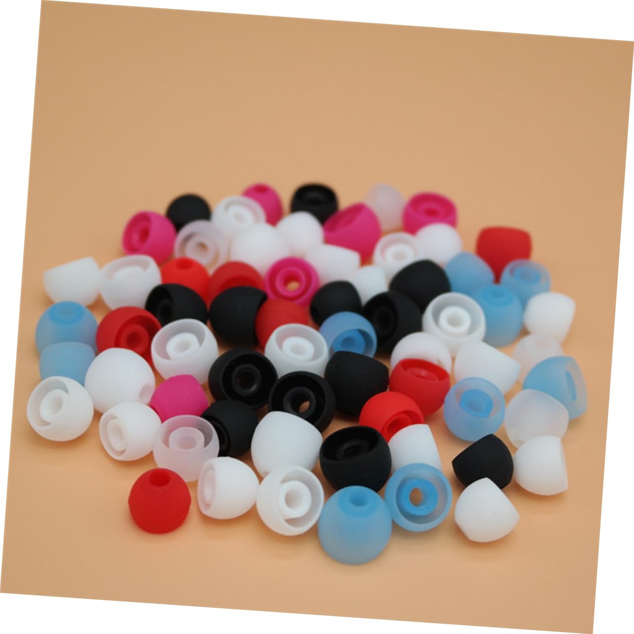 HAPINARY 8 Pack in-Ear Silicon Gel Earplug Covers for Earphones Assorted Random Colors Sturdy Earmuff