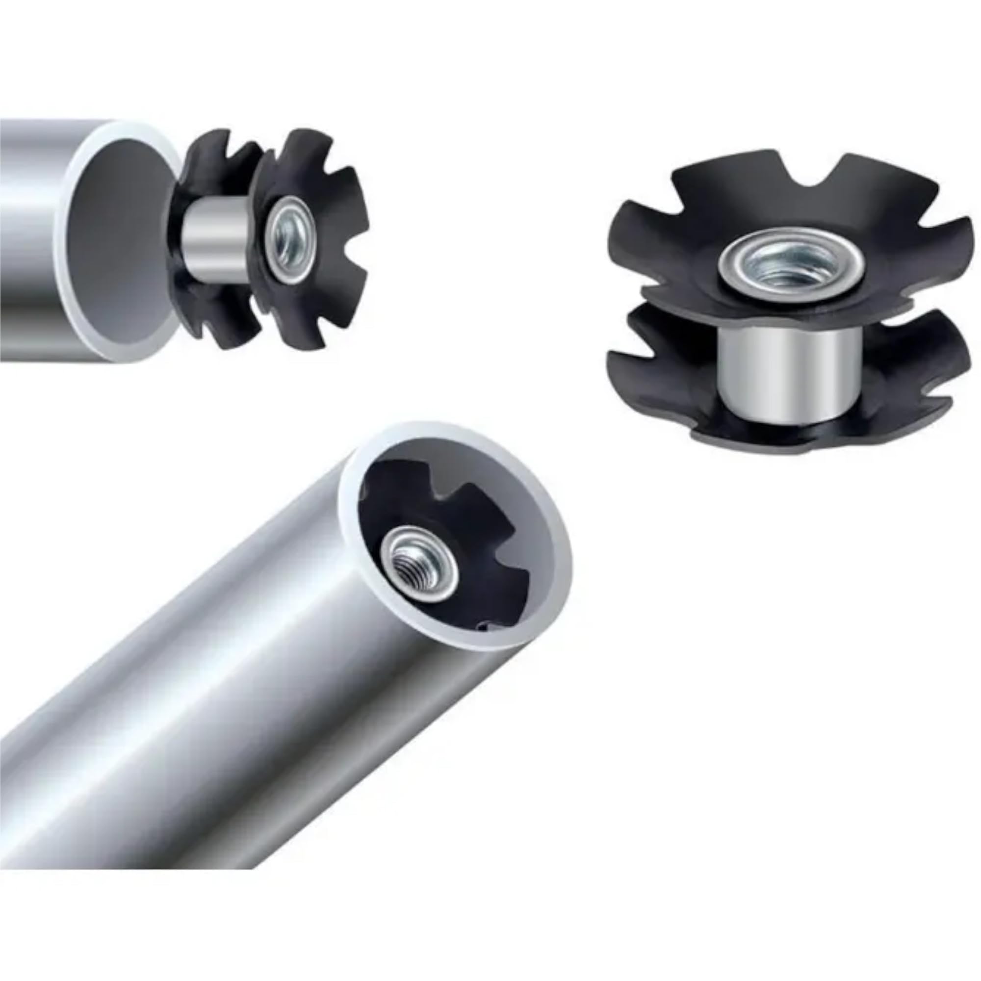 cyclingcolors Etoile écrou bouchon de potence 1" 22,2mm potence direction vélo cycle vtt route ville vtc noir