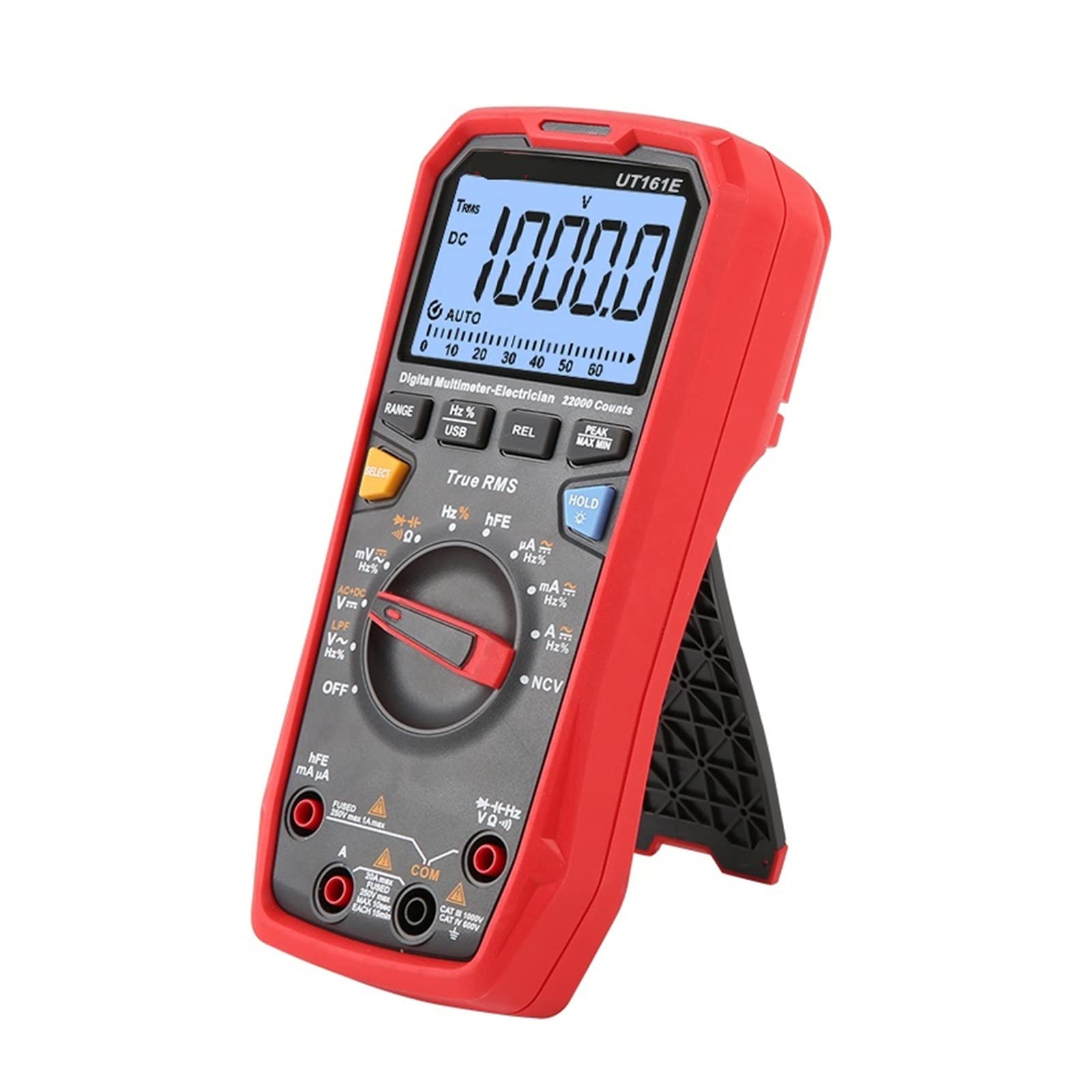 Multimètre numérique Intelligent Rechargeable Multimètre numérique testeur Professionnel True RMS CE voltmètre Outils électriques mètre de Tension ca
