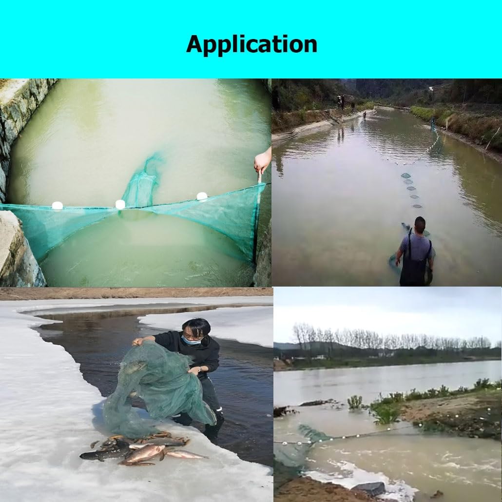 2–10 m breites Langustennetz, zusammenklappbar, Wurfnetz, automatische Falle mit Schwimmer und Kette for Garnelen, Hummer, Krabben