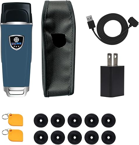 JWM Sistema de tour de patrulla de guardia, 125 KHz RFID Guard Tour Sistema de seguridad impermeable IP67 Guard Patrol Wand Reader con 10 puntos de