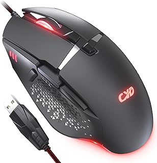 CYD C309 RGB Wired-Mouse for Laptop, Below £20 Favorite Cheap Gaming Mouse, Ergonomic Design Mouse Gaming Wired, Programmable Mouse Gamer, Snap-Change Tracking & Shootout Mouse Wired RGB