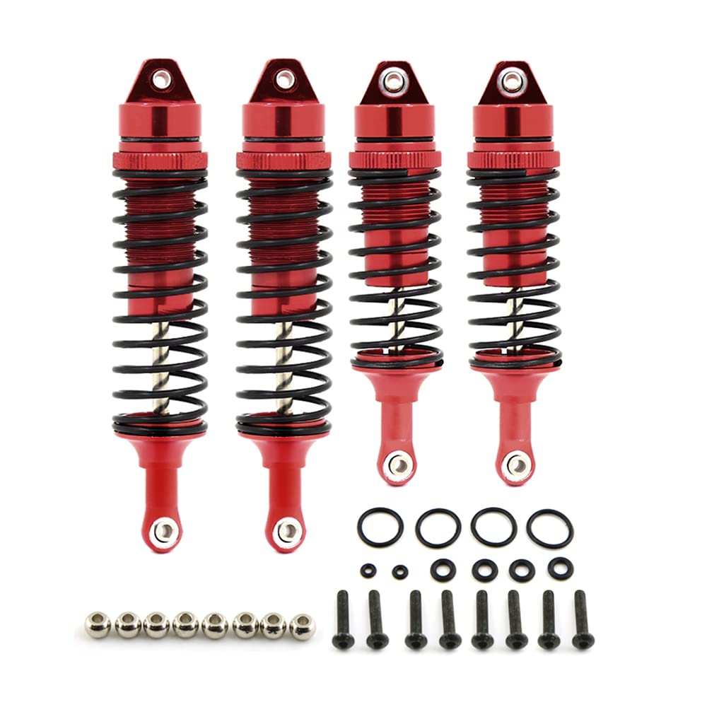 4pcs Full Alloy Front Rear Shock Absorber Damper for Arrma Vorteks 3S BLX ARA4305V3, Upgrade Parts of ARA330722 ARA330723