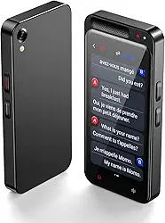 Dispositivo tradutor de idiomas, dispositivo tradutor instantâneo bidirecional portátil em tempo real de alta precisão, 138 idiomas online/offline/voz/texto/tradução de fotos para viagens e