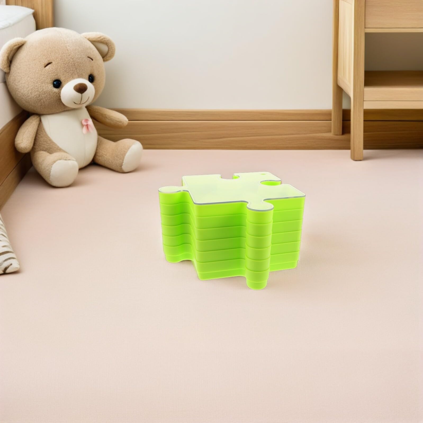 6pièces Plateaux De De Puzzles pour Garçon Fille Boîte à Puzzles avec Couvercle Empilables pour Maison Réutilisable