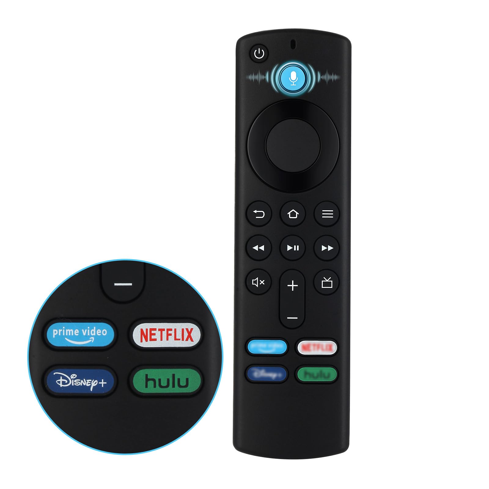 Replacement Voice Remote (3rd Gen) for AMZ Fire TV Stick (2nd Gen, 3rd Gen, Lite, 4K, 4K Max), for Fire TV Cube (1st Gen, 2nd Gen), for Fire TV (3rd Gen, Pendant Design), L5B83G for FireStick Remote