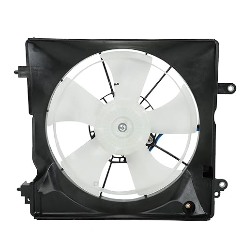 Miniatura 5 de 1 par de ventilador de radiador de refrigeración de CA lado izquierdo y derecho 7+5 aspas compatible con Honda Civic 2012-2015, A-cura ILX 2013-2017