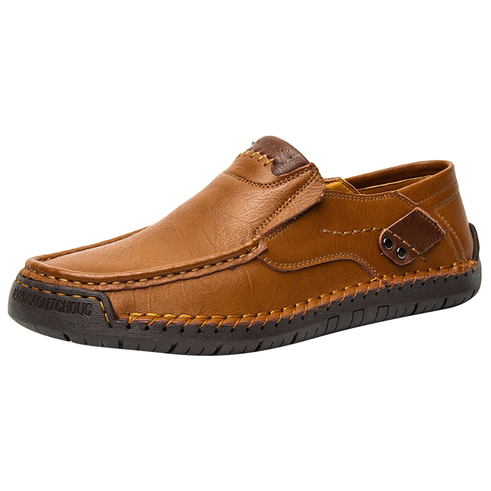 Bayerische Schuhe - Paar Stil Handgemachte Herren Outdoor Freizeitschuhe EIN Fuß Flache Lederschuhe Frühling Low Top Plus Große GrößeLeFu Rindsleder
