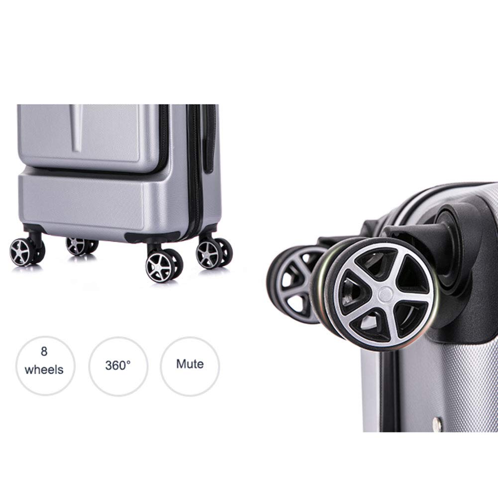 Valigia Trolley 2 in 1 per Laptop, valigie rigide in ABS 4 Ruote, Robusta Asta telescopica in Metallo