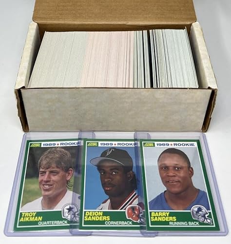 1989 Score Football Hand Collated Complete Set 1-330 - Football Complete Sets