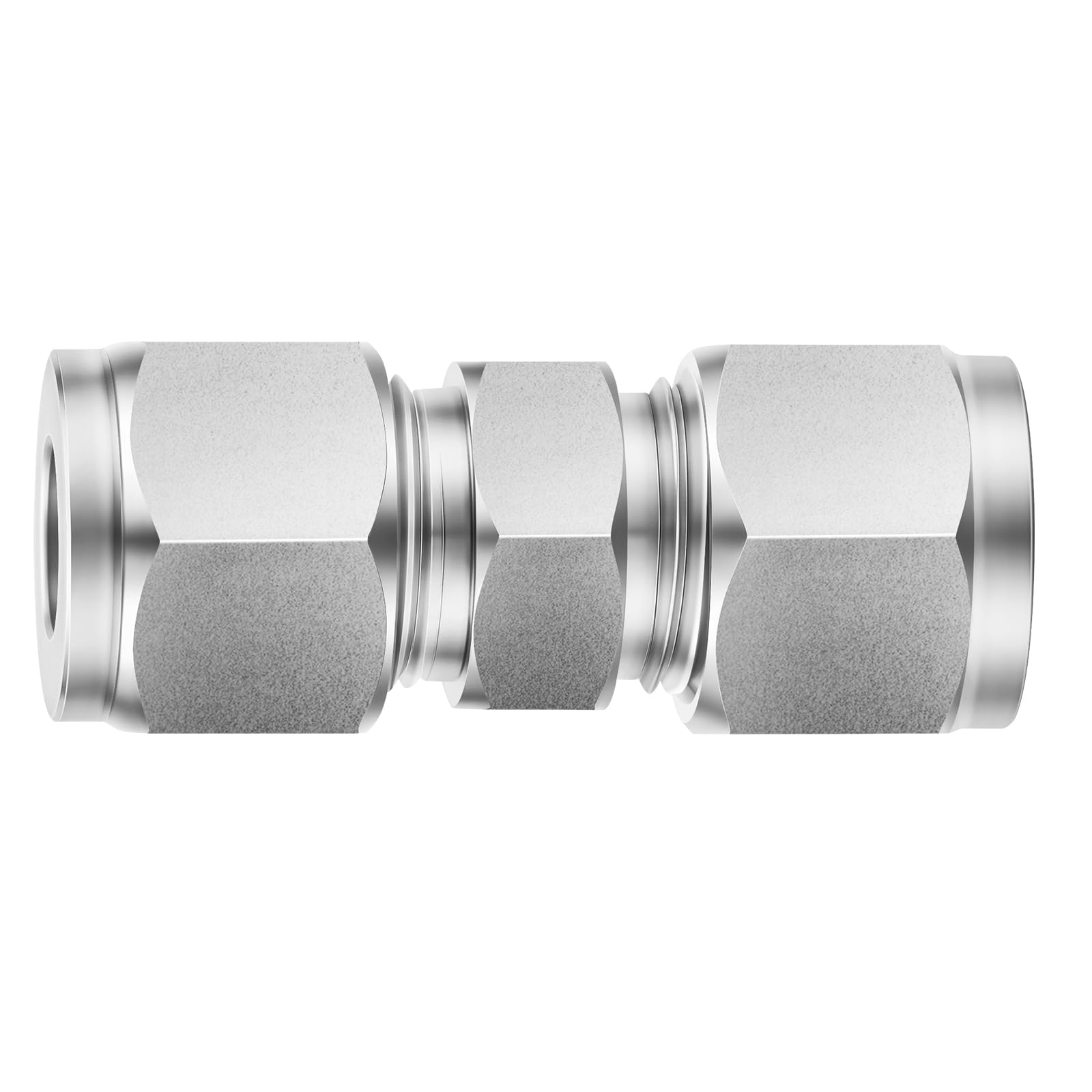 ChillWaves 304 Stainless Steel Compression Tube Fitting, 1" OD x 1" OD Compression Union Connector(1-PACK)