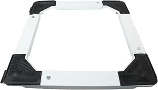 4YourHome - Base con Ruedas para electrodoméstico, Resistente, Totalmente Ajustable, diseño Cuadrado, Color Blanco