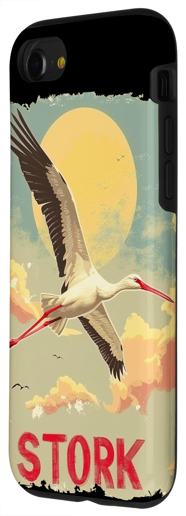 iPhone SE (2020) / 7 / 8 Cool flying Stork Costume for Birds Lovers Case - Image 2