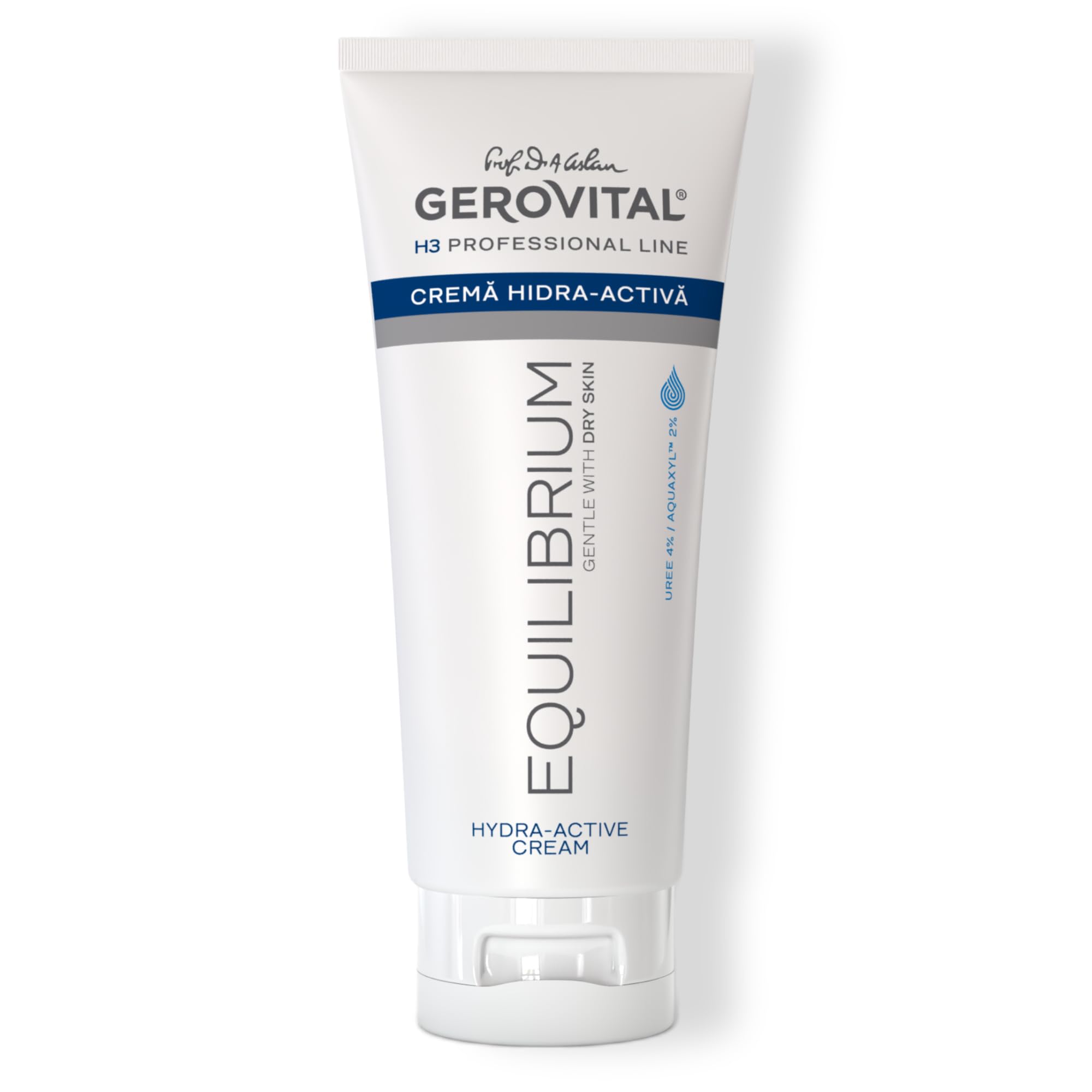 Gerovital H3 Balance Profesjonalny krem do twarzy 200 ml - mocznik 4% + Aquaxyl 2% - nawilżający do suchej, wrażliwej i odwodnionej skóry - odżywia, wzmacnia barierę skóry i zapewnia długotrwały