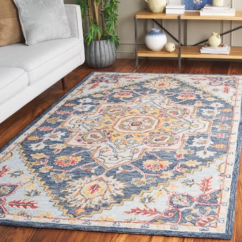 Image of Hand Tufted Premium Rug Premium Wool Carpet for Living Room Bedroom and Hall Size 5x8 Feet Color Multi