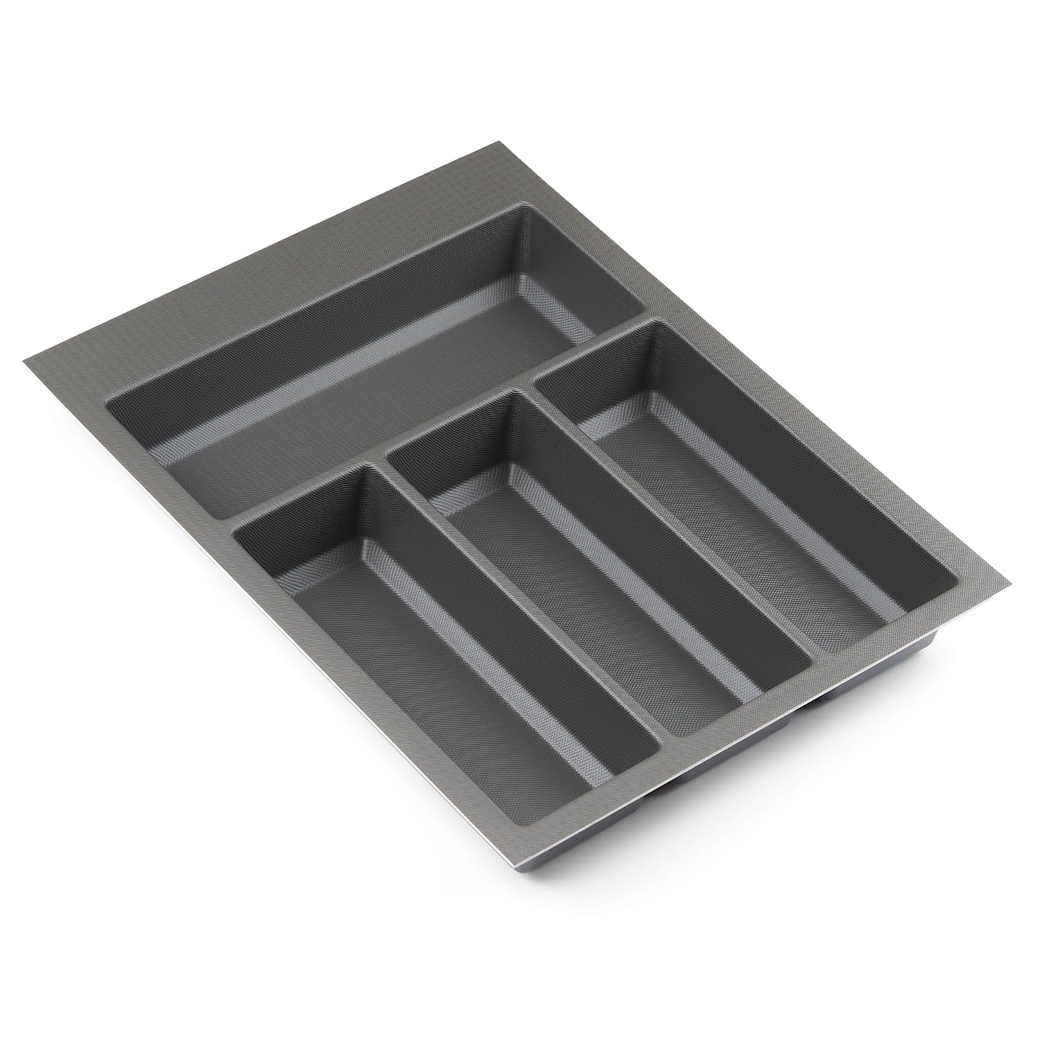 Handle & Home Basalt Grey 400Mm Cutlery Tray For Blum Tandembox 422Mm X 312Mm Storage Compartments Non Slip Texture