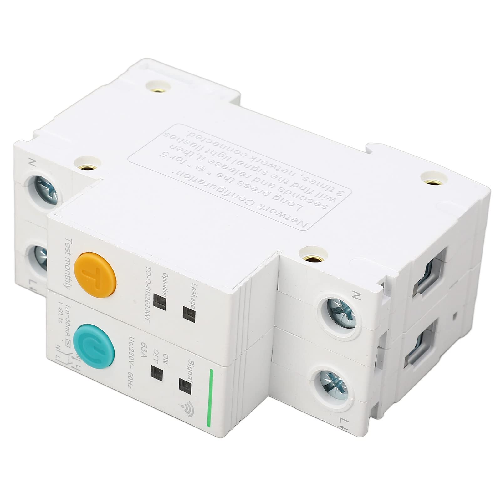 Interruttore WiFi 2P 63A Protezione Dalle Perdite Controllo Remoto Intelligente per la Domotica PA66