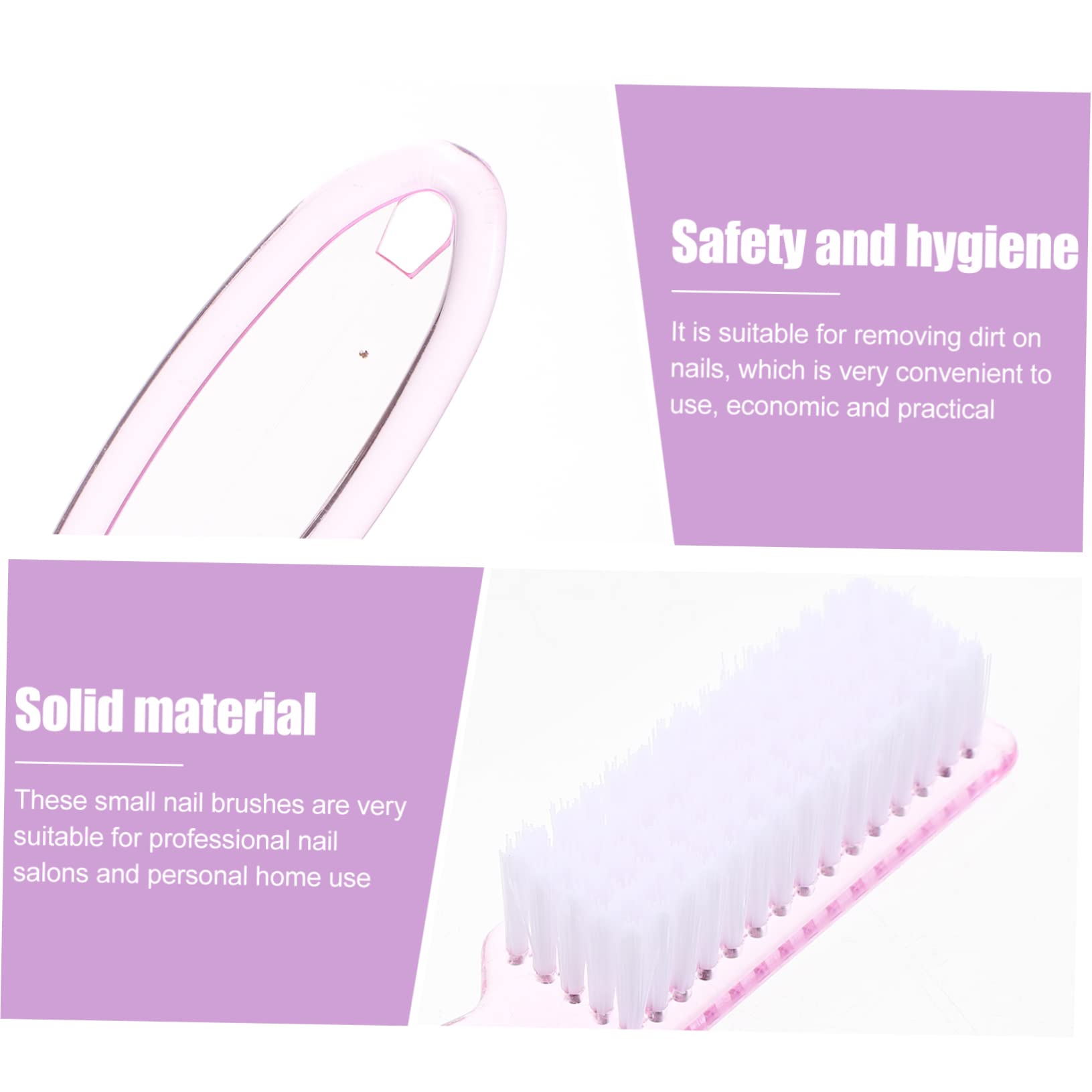 FRCOLOR Stk reinigungsbürste Nagelbürste zum Reinigen Werkzeug zur Nagelreinigung Nagelreiniger Bürstenreinigung para uñas Pulver nail pinsel nagelpinsel Nagelkunstwerkzeuge p.s