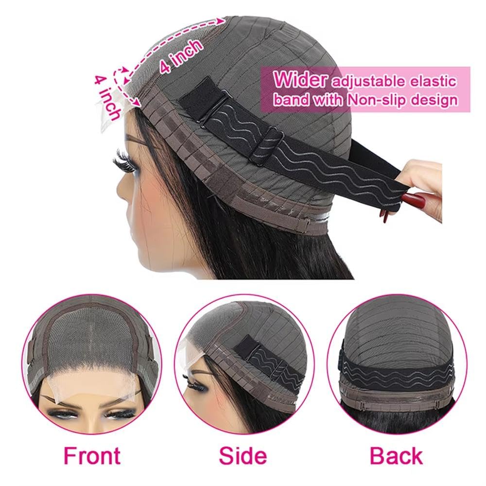 Haarpflege 180% Dichte Bob Body Wave Wear And Go Kleberlose Perücke Für Frauen 100% Echthaarperücken Vorgezupfte Spitze(10inches)
