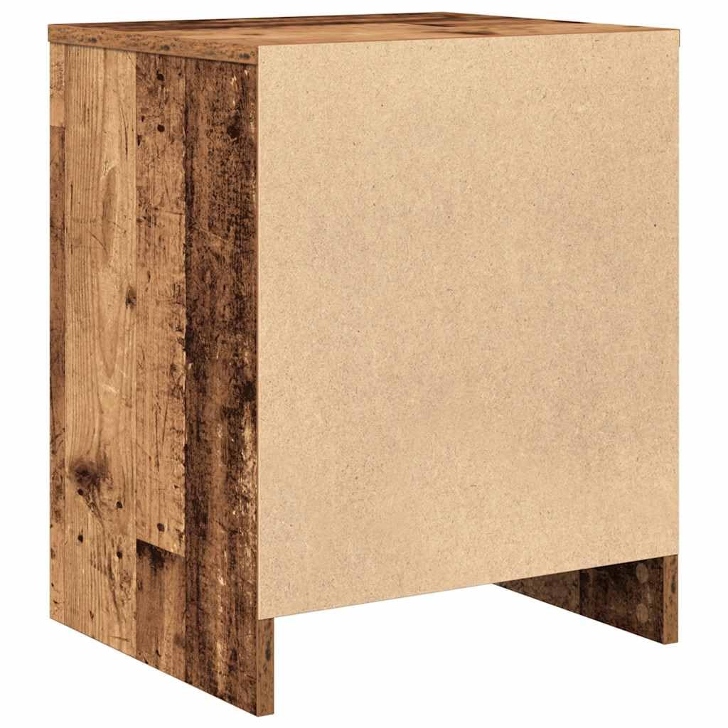 Stabiler Nachttisch aus Holzwerkstoff mit Schublade und offenem Fach für Stauraum, Feuchtigkeitsbeständig und Pflegeleicht, Ideal als Beistelltisch fürs Schlafzimmer