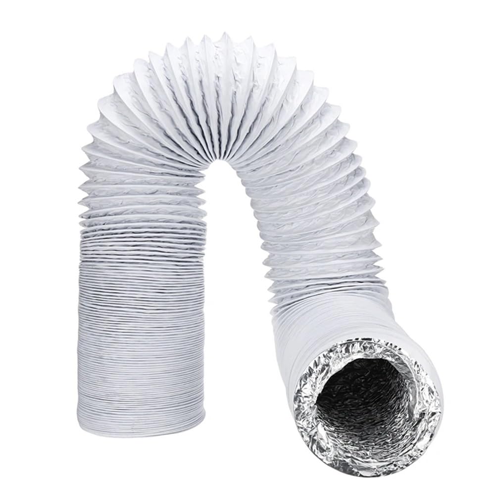 Tubo Flessibile in Alluminio da 1,5-6 m, raccordi per Tubi Flessibili da Cucina, Tubi Flessibili di sfiato in Linea, Tubi di sfiato dell'Aria di Ventilazione, Parte Tubolare (6 m)