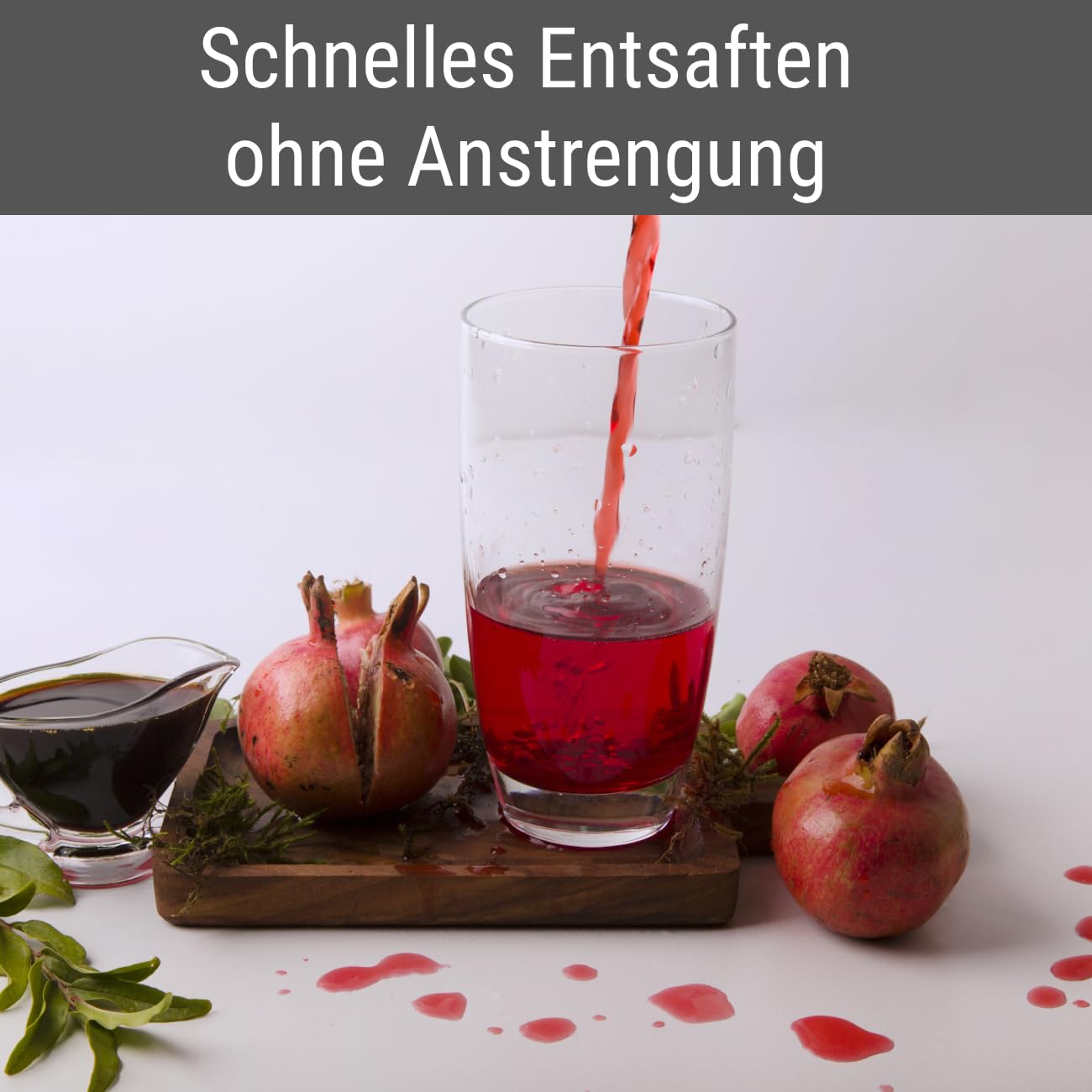 H&H Professionelle Zitruspresse mit Hebelmechanismus, aus Metall, grau, robustes Design, 29 x 40 cm, ideal für Granatäpfel, Zitrusfrüchte, für den privaten und professionellen Gebrauch