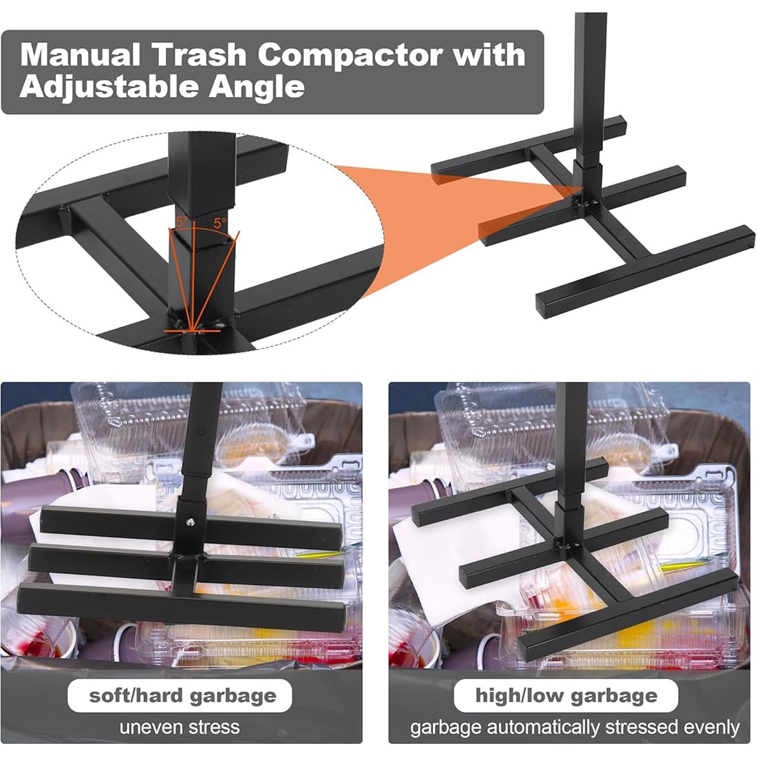 Touchless Trash Compactor Wastemate Manual Trash Compactor For Wheelie ...