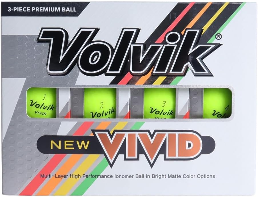 ボルビック ビビット グリーン ゴルフボールの鮮やかな色