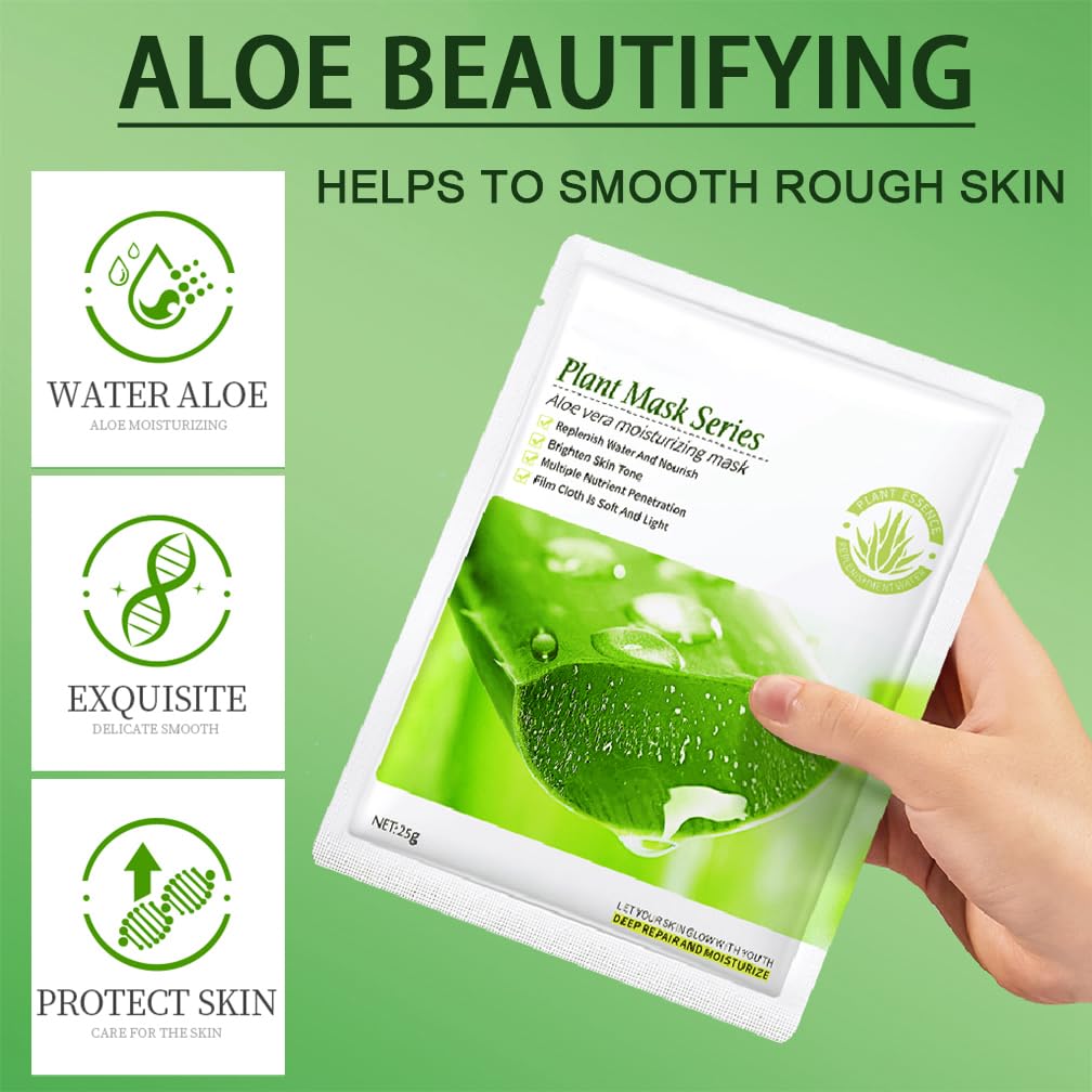 Skincare Set, Skin Care Sets & Kits, Skincare Gift Set for Women & Teenage Girls with Aloe Vera Extracts, Cleanser, Toner - Image 3