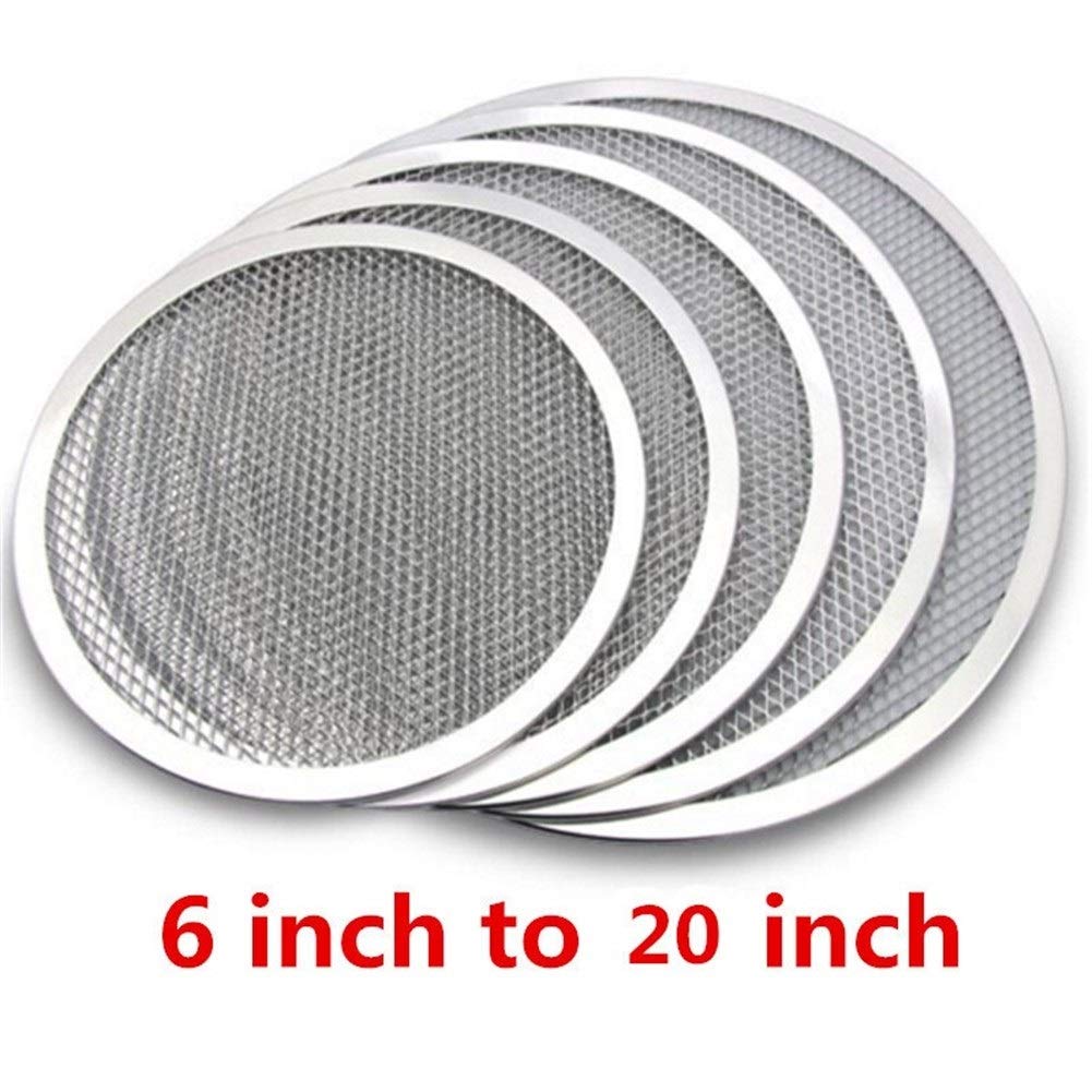 Patelnia do pizzy, nieprzywierająca blacha do pizzy, blacha do pieczenia, metalowa siatka, nowa bezszwowa aluminiowa metalowa siatka do pieczenia, narzędzia kuchenne, pizza (56 cm)