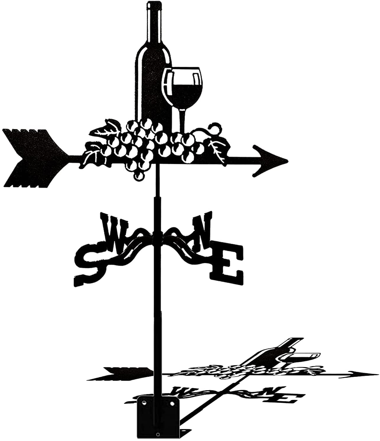 WIQUYBML Weather Vane Garden Stake wind vane with Anti-Rust Coating for Patio Yard Ornament Decoration Easy to Assemble