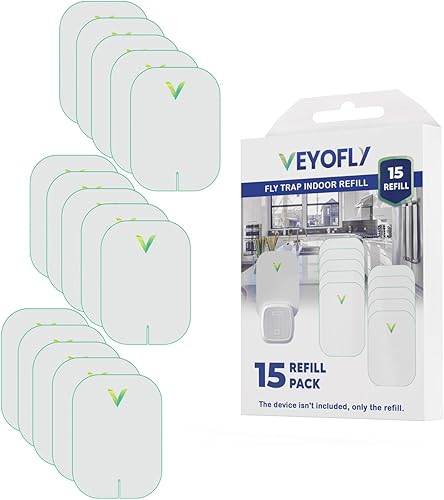 VEYOFLY Recambios para trampa de insectos voladores, atrapador de insectos, trampa para moscas de interior, hogar más seguro, trampas para moscas de