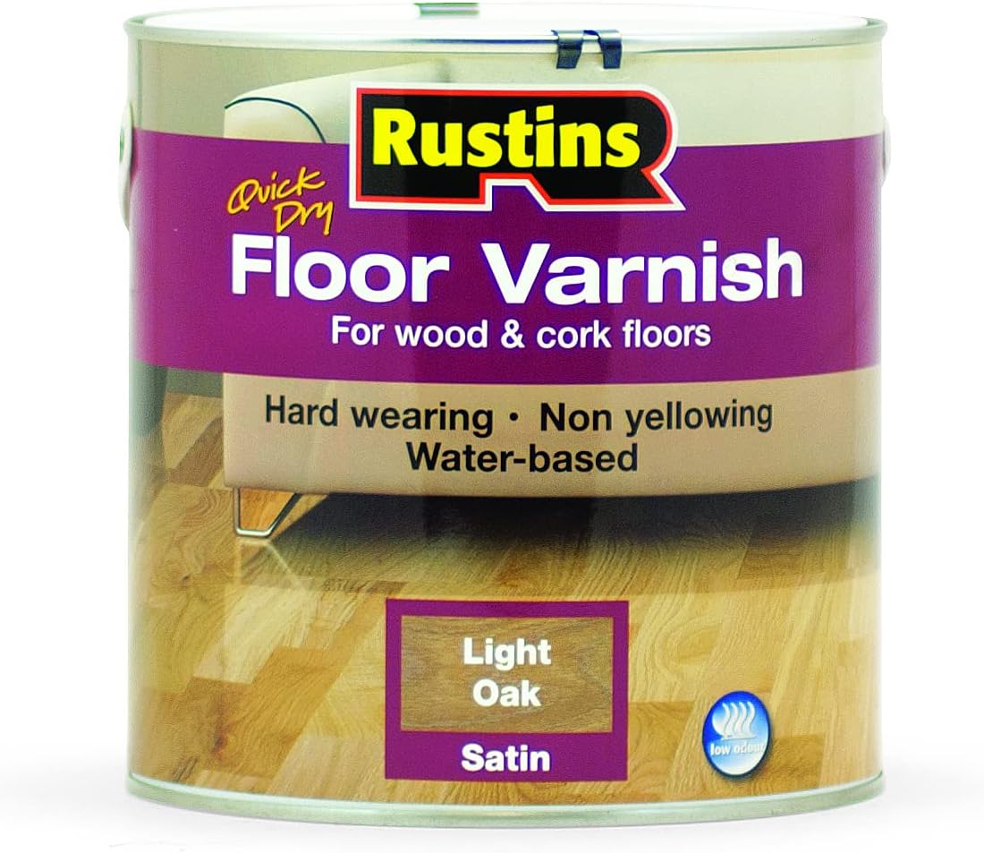 Rustins Floor Varnish Light Oak 2.5L Satin Amazon.co.uk DIY & Tools