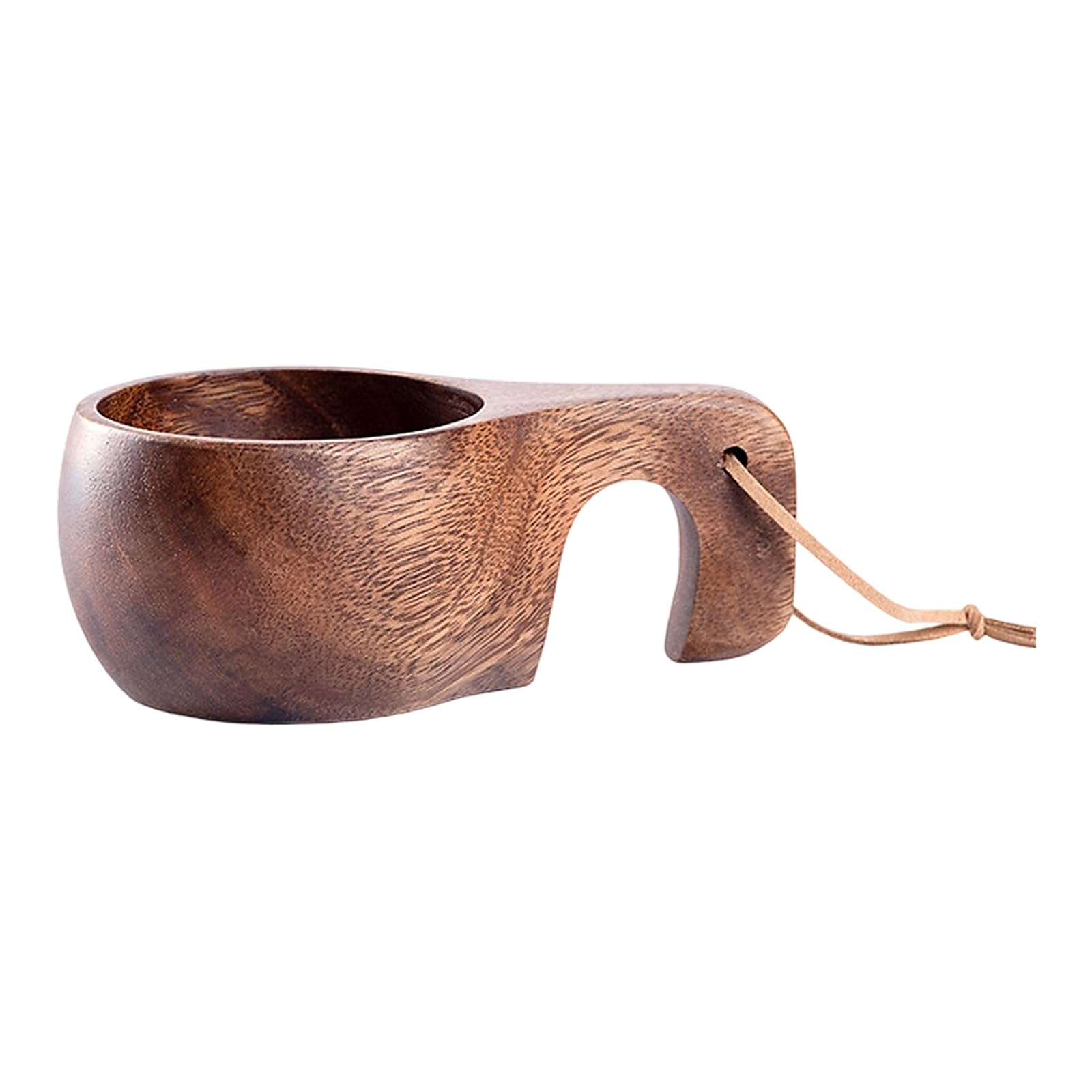 NVOQILIN Natural Grains Coffee Measuring Spoon for Enhancing Brewing Accuracy Natural Coffee Cup with Antique Design Wood Grains Cup