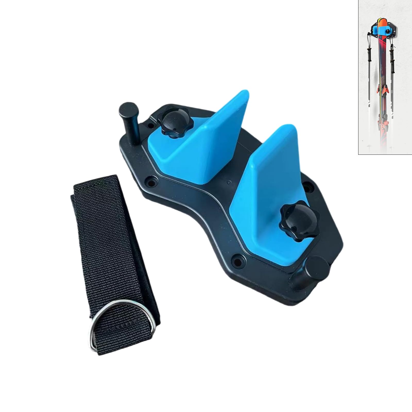 FLYXF Nonslip Ski & Snowboard Wall Rack Ski Storage Holder Winter Gear Organizers Wall Mount Snowboard Storage Rack Enduring