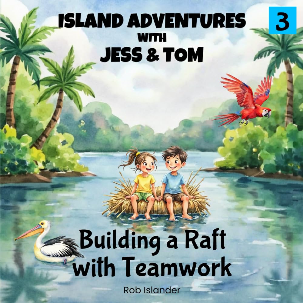 Island Adventures with Jess and Tom: Building a Raft with Teamwork (Island Adventures – Blue Series)