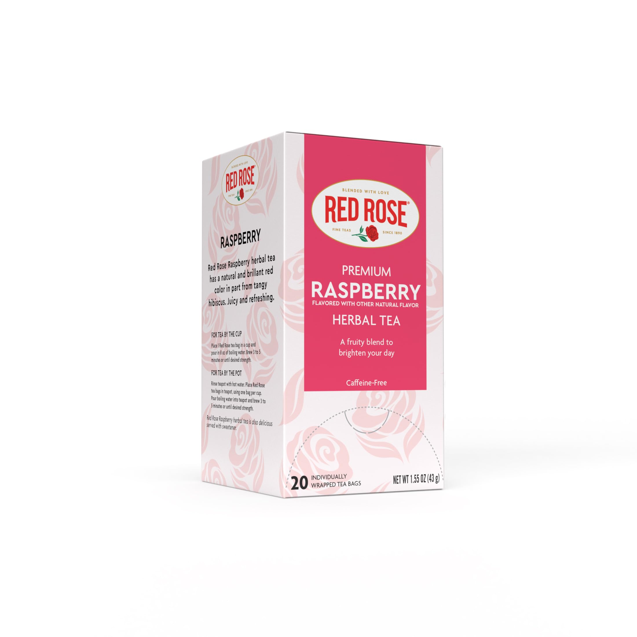 Red Rose PET 醉芳华　290円 Amazon.com : Red Rose Raspberry Herbal Tea Refreshing & Fruity