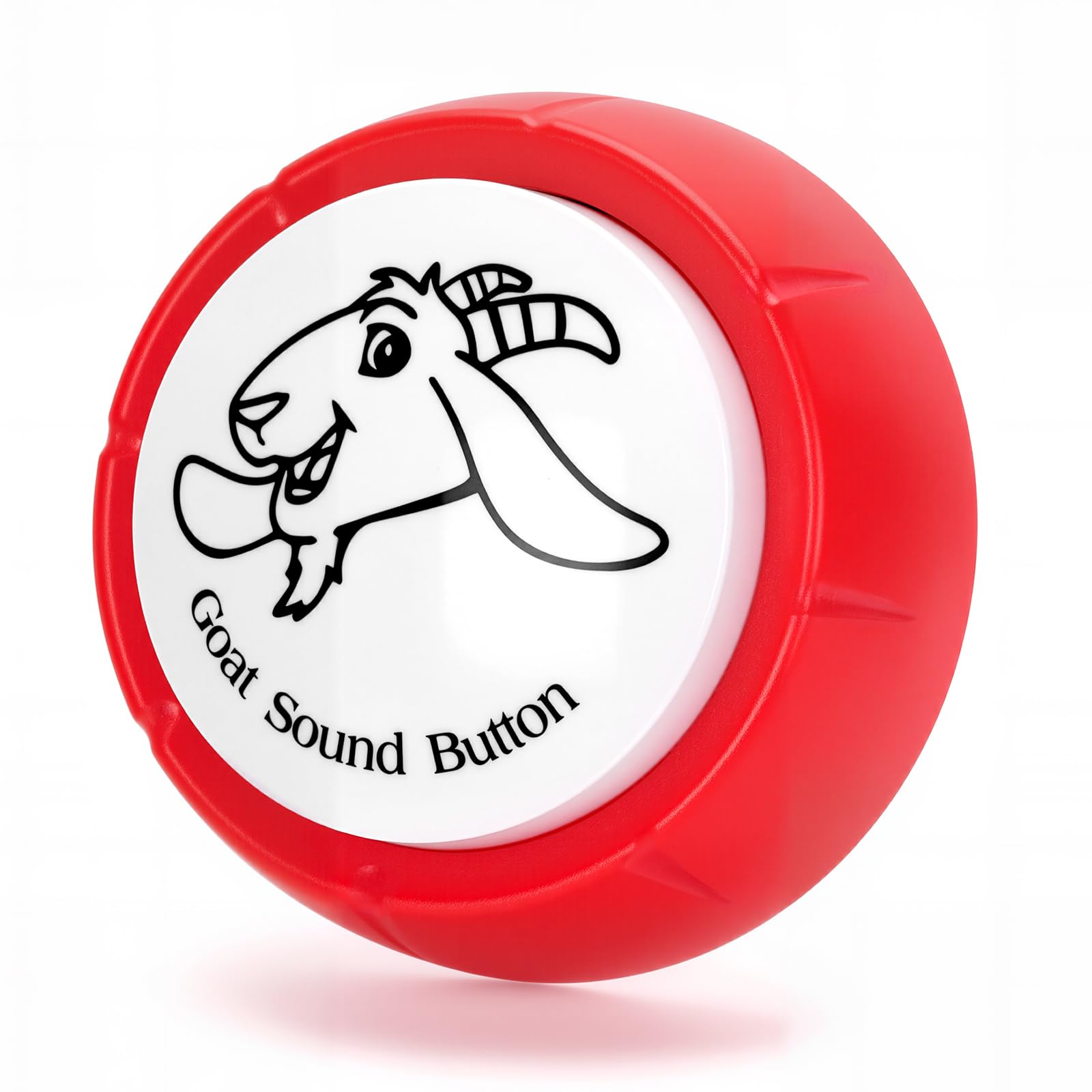 Shrieking Goat Desk Toy Button for Men Women Funny Buttons with Goat Sound Prank White Elephant Gag Gifts for Office (Red, 1P)