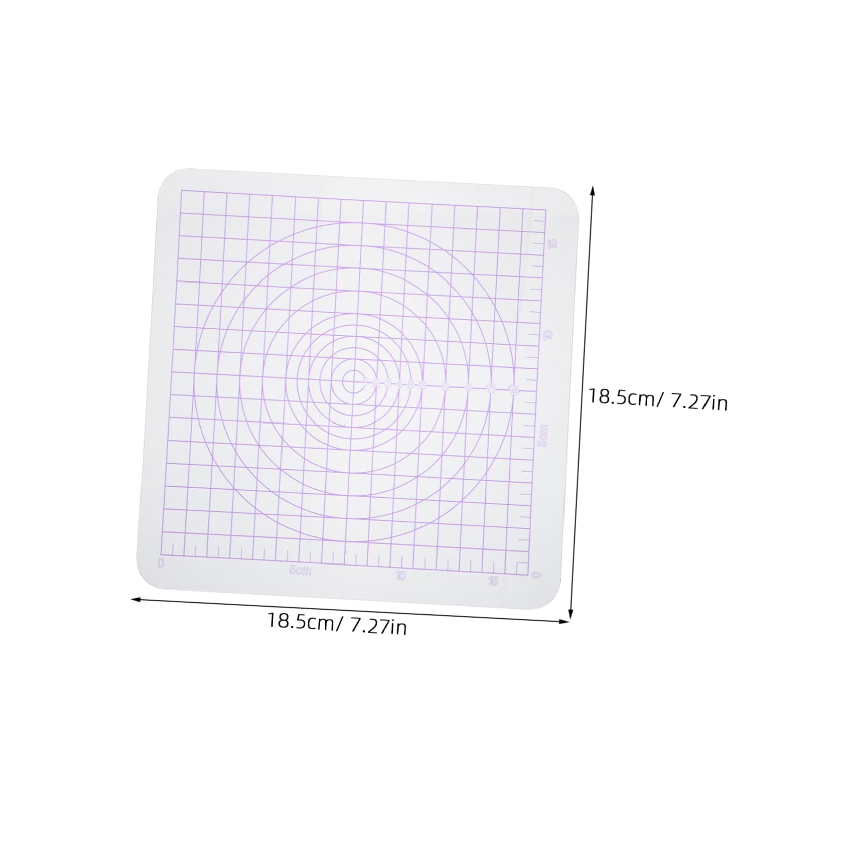 OSALADI Portable Clay Tools Square Clay Wedging Board Round Edges Non-Stick Acrylic Board for Home School and