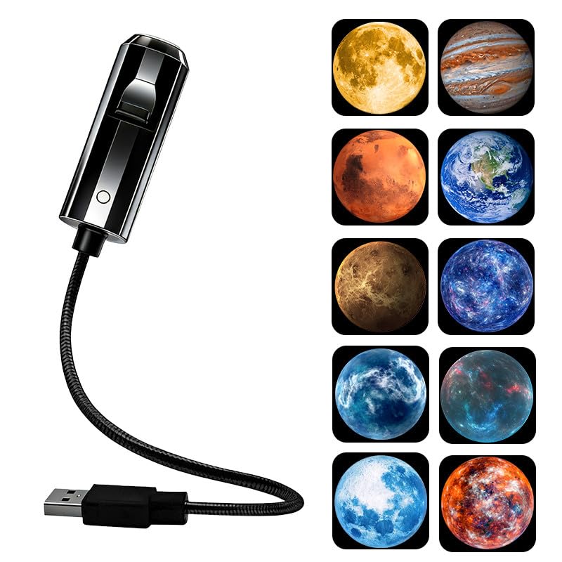 Halloween Window Projector, 3D Plug and Play HD Star Projector (10pcs)