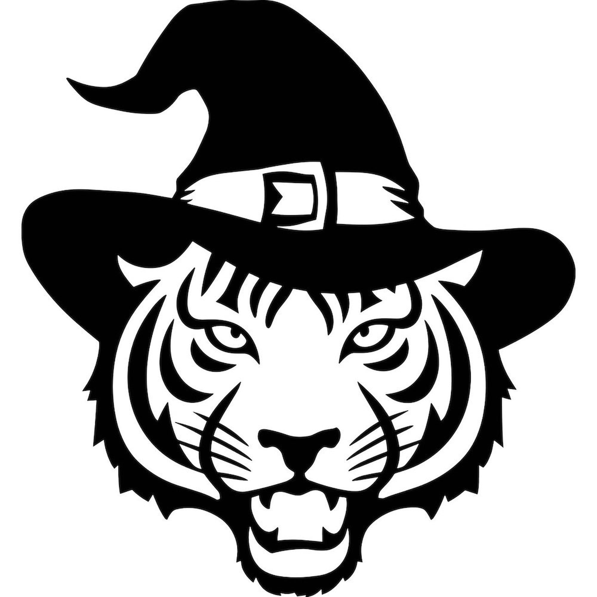 CafePress Tiger In Witch Hat 4