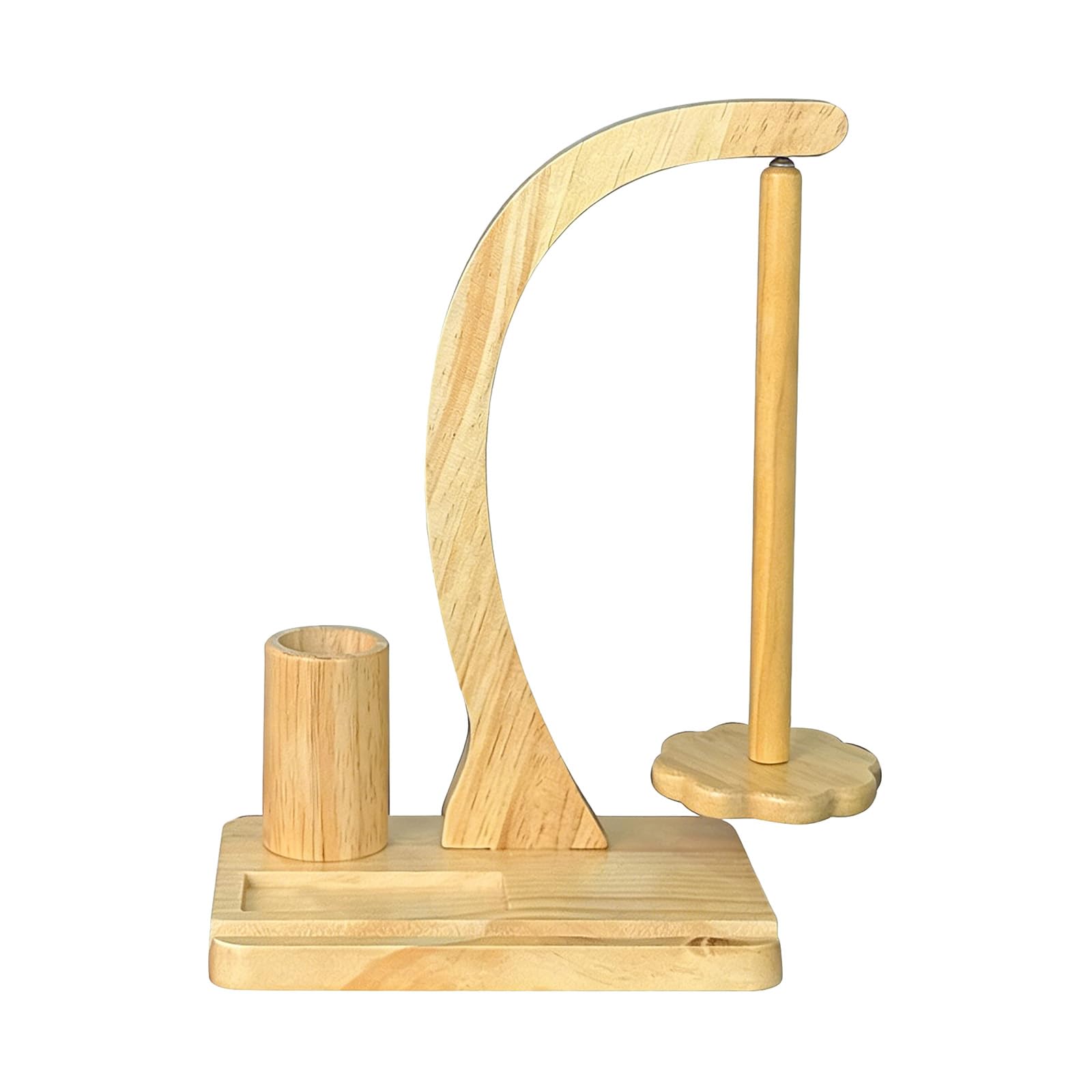 Hredyqw Wood Magnetic Thread Holder Portable Designs for Crafting Sewing Knitting Strong Holds Multiple Spool