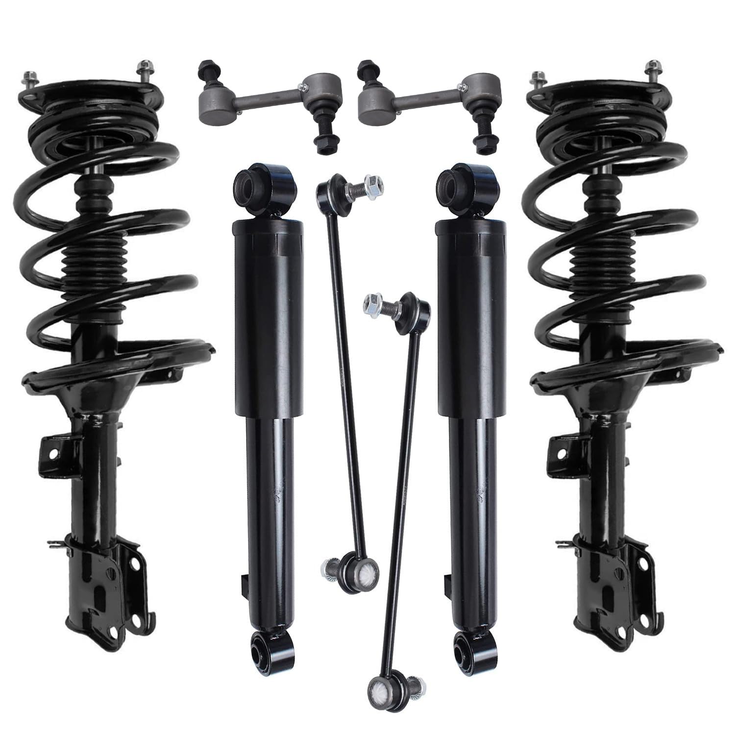 Detroit Axle - 8pc Struts Suspension Kit for Hyundai 2007-2012 Veracruz