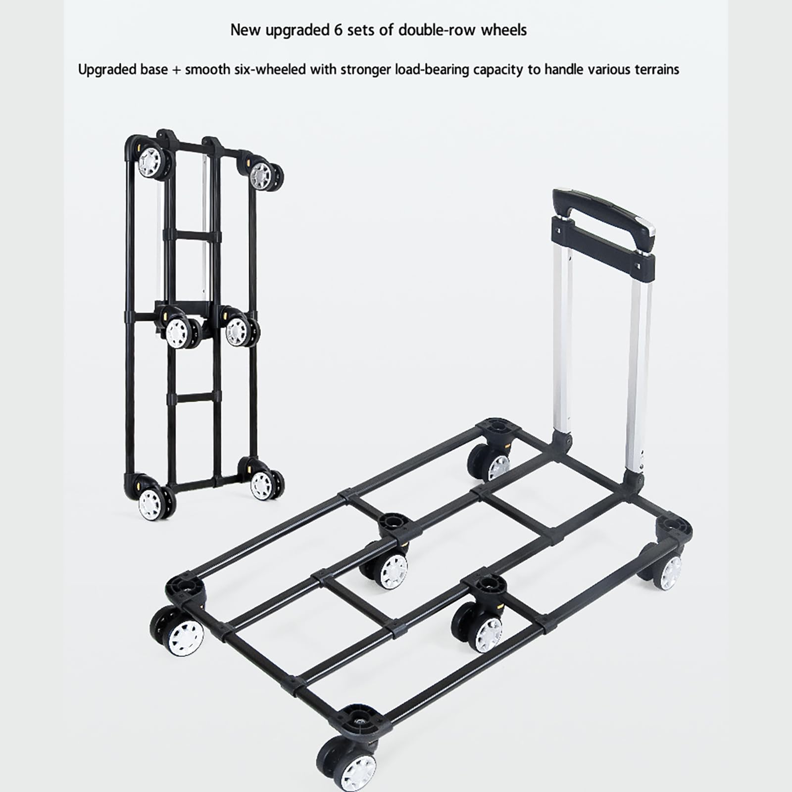 Bolsa de transporte expandible para mascotas, caja de viaje para mascotas, dos cajas, con ruedas extraíbles, divisores ajustables y asa telescópica, adecuada para perros y gatos pequeños y medianos