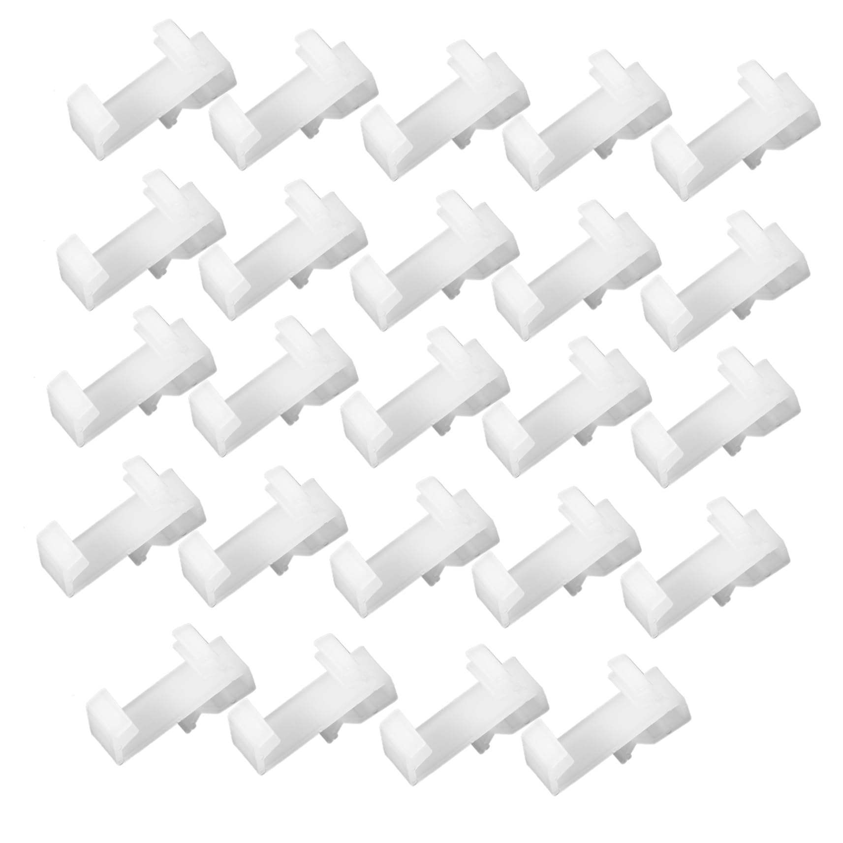 KONTONTY 24Pcs Clear Window Blinds Clips Valance Repair Clips for Horizontal Blinds Lightweight and Blind Replacement Parts Easy to Install for Home Use