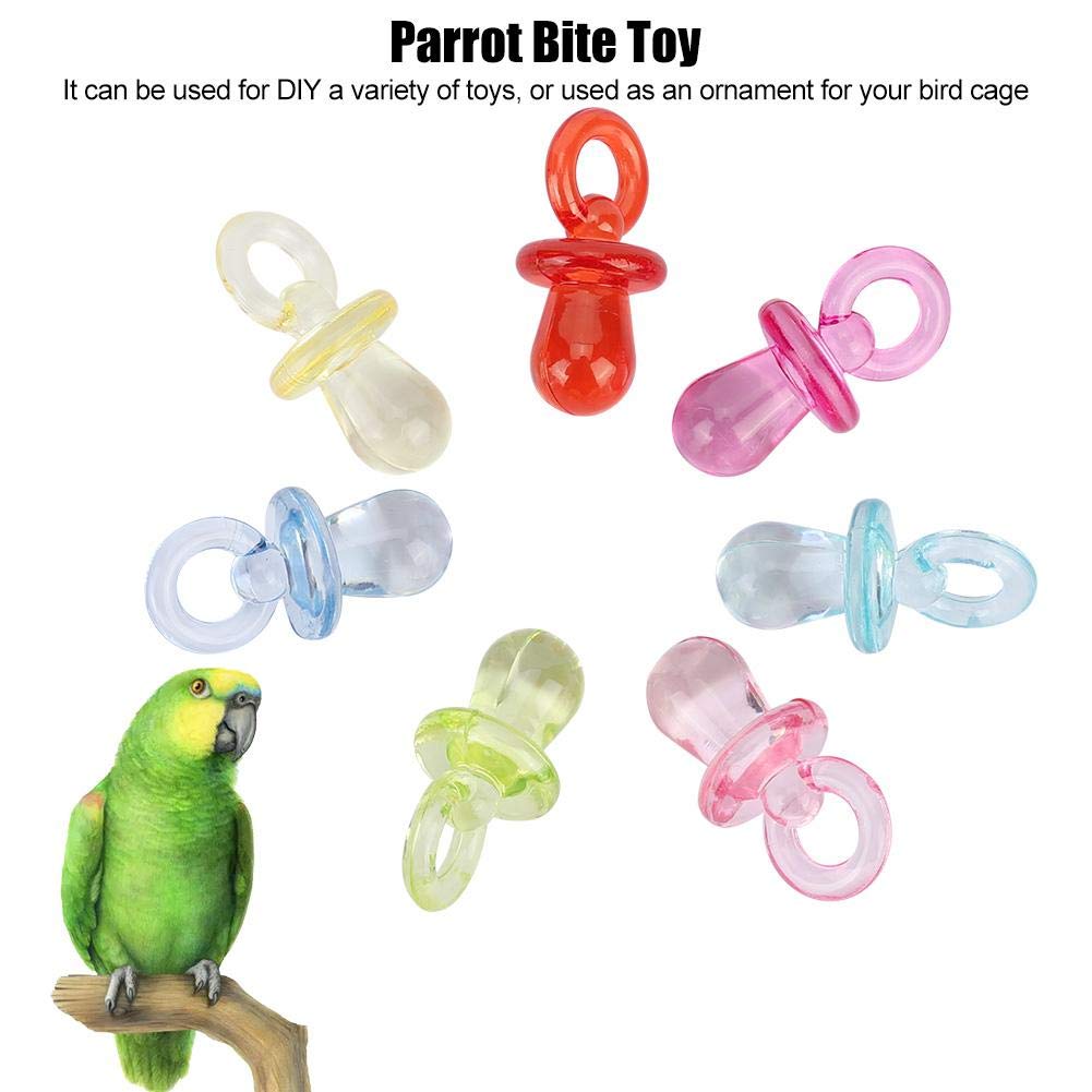 Parrot Pacifier Parrot Chew Toys 50pcs Colorful Bird Chew Toys - Parrot Pacifier Toys ...