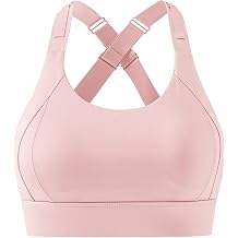 Women's Supportive Bras Criss Cross Back Adjustable Strap Sports Bra Support Push up Workout Bralettes Crop Top