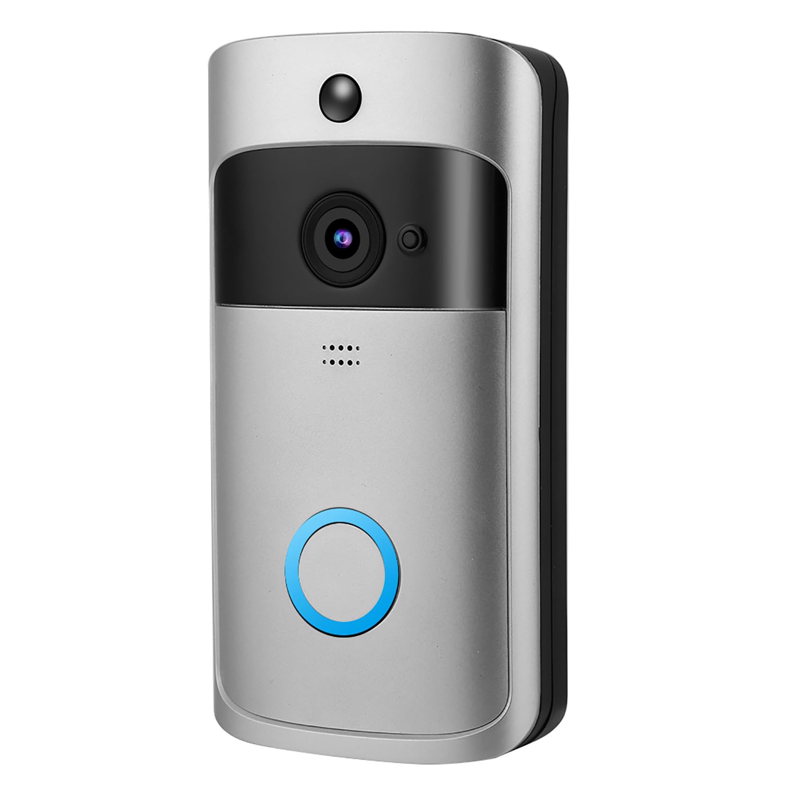 Videocitofono Wifi Wireless Smart Video Citofono Citofono Citofono Sicurezza Domestica Campanello per Porte, Chiamate Bidirezionali, Rilevamento Movimento, Controllo APP
